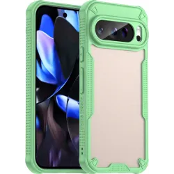 Coque arrière Phonesta Shockproof Armor pour Google Pixel 9 Pro - Vert