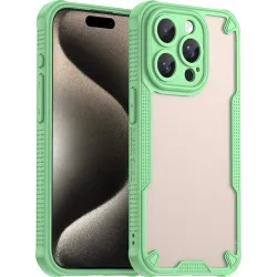 Coque arrière Phonesta Shockproof Armor pour Apple iPhone 15 Pro Max - Vert