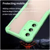 Coque arrière Phonesta Shockproof Armor pour Samsung Galaxy S25 Plus/S24 Plus - Vert 4