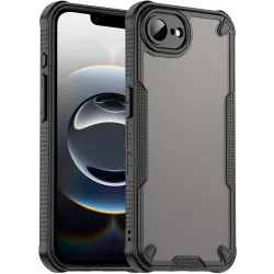 Coque arrière Phonesta Shockproof Armor pour Apple iPhone 17e/16e - Noir