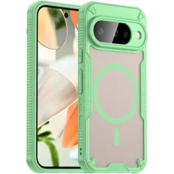Coque arrière Phonesta Shockproof Armor avec MagSafe pour Google Pixel 10 - Vert