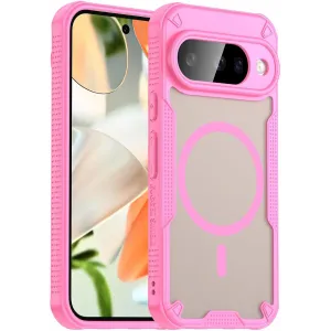 Coque arrière Phonesta Shockproof Armor avec MagSafe pour Google Pixel 10 - Rose