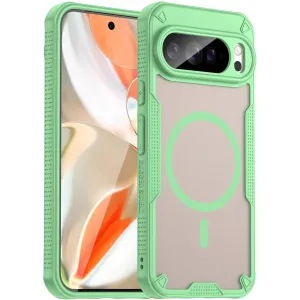 Coque arrière Phonesta Shockproof Armor avec MagSafe pour Google Pixel 10 Pro XL - Vert