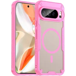 Coque arrière Phonesta Shockproof Armor avec MagSafe pour Google Pixel 10 Pro XL - Rose