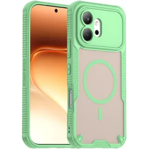 Coque arrière Phonesta Shockproof Armor avec MagSafe pour HONOR 600 - Vert