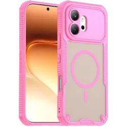 Coque arrière Phonesta Shockproof Armor avec MagSafe pour HONOR 600 - Rose