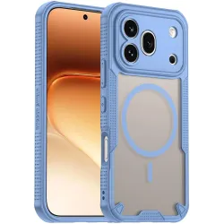 Coque arrière Phonesta Shockproof Armor avec MagSafe pour HONOR 600 Pro - Bleu