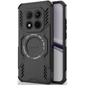 Coque arrière Phonesta Shield Armor avec MagSafe pour Xiaomi Redmi Note 15 Pro 5G - Noir