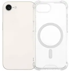 Coque arrière Phonesta Shockproof MagSafe pour Apple iPhone 17e/16e - Transparent