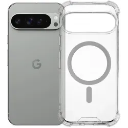 Coque arrière Phonesta Shockproof MagSafe pour Google Pixel 9 Pro XL - Transparent