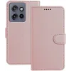 Coque portefeuille Phonesta Smooth Skin pour Motorola Edge 60 Neo/Edge 50 Neo / ThinkPhone 25 - Or rose