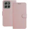 Coque portefeuille Phonesta Smooth Skin pour Motorola Moto G17/G17 Power/G15/G15 Power - Or rose
