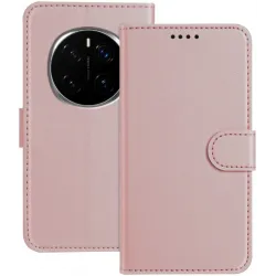 Coque portefeuille Phonesta Smooth Skin pour HONOR Magic7 Pro - Or rose