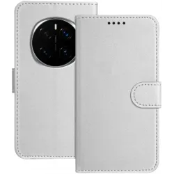 Coque portefeuille Phonesta Smooth Skin pour HONOR Magic7 Pro - Argent