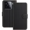 Coque portefeuille Phonesta Smooth Skin pour Xiaomi 15 - Noir