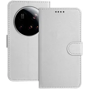 Coque portefeuille Phonesta Smooth Skin pour Xiaomi 15 Ultra - Argent