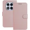 Coque portefeuille Phonesta Smooth Skin pour Xiaomi Redmi Note 14 Pro 4G - Or rose
