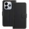 Coque portefeuille Phonesta Smooth Skin pour Xiaomi Redmi Note 14 5G / Xiaomi Poco M7 Pro - Noir