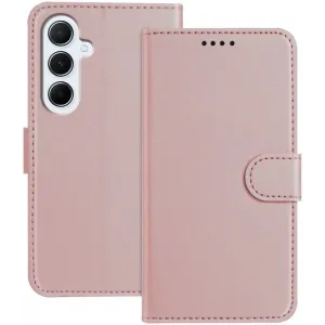 Coque portefeuille Phonesta Smooth Skin pour Samsung Galaxy A26 - Or rose