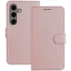Coque portefeuille Phonesta Smooth Skin pour Samsung Galaxy S25 Plus/S24 Plus - Or rose