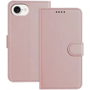 Coque portefeuille Phonesta Smooth Skin pour Apple iPhone 17e/16e - Or rose