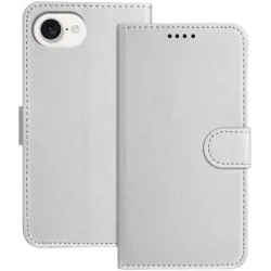 Coque portefeuille Phonesta Smooth Skin pour Apple iPhone 17e/16e - Argent