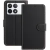 Coque portefeuille Phonesta Smooth Skin pour Xiaomi 14T - Noir