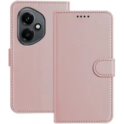 Coque portefeuille Phonesta Smooth Skin pour HONOR 400 - Or rose