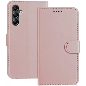 Coque portefeuille Phonesta Smooth Skin pour Samsung Galaxy A15 4G/5G - Or rose
