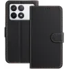 Coque portefeuille Phonesta Smooth Skin pour Xiaomi 14T Pro - Noir