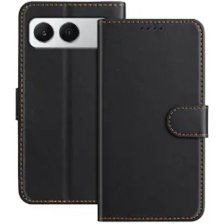 Coque portefeuille Phonesta Smooth Skin pour OnePlus Nord 4 - Noir