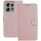 Coque portefeuille Phonesta Smooth Skin pour Motorola Edge 50 Pro - Or rose