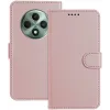 Coque portefeuille Phonesta Smooth Skin pour Oppo Reno12 F/Reno12 FS - Or rose