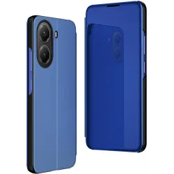 Coque à rabat Phonesta Smart Mirror View pour Xiaomi Poco X7 Pro - Bleu