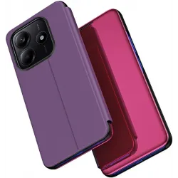 Coque à rabat Phonesta Smart Mirror View pour Xiaomi Redmi Note 14 5G - Violet