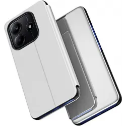 Coque à rabat Phonesta Smart Mirror View pour Xiaomi Redmi Note 14 5G - Argent