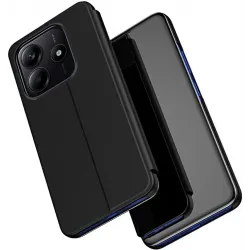 Coque à rabat Phonesta Smart Mirror View pour Xiaomi Redmi Note 14 5G - Noir
