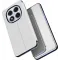 Coque à rabat Phonesta Smart Mirror View pour Xiaomi Redmi Note 14 Pro 5G / Xiaomi Poco X7 - Argent