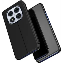 Coque à rabat Phonesta Smart Mirror View pour Xiaomi Redmi Note 14 Pro 5G / Xiaomi Poco X7 - Noir