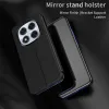 Coque à rabat Phonesta Smart Mirror View pour Xiaomi Redmi Note 14 Pro 5G / Xiaomi Poco X7 - Noir 1