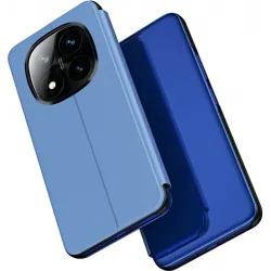 Coque à rabat Phonesta Smart Mirror View pour Xiaomi Redmi Note 14 Pro Plus - Bleu