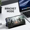 Coque à rabat Phonesta Smart Mirror View pour HONOR 400 - Or 5
