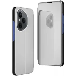 Coque à rabat Phonesta Smart Mirror View pour HONOR 400 Pro - Argent