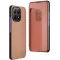 Coque à rabat Phonesta Smart Mirror View pour Xiaomi 15T - Or rose