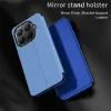 Coque à rabat Phonesta Smart Mirror View pour Xiaomi 15T Pro - Or rose 1