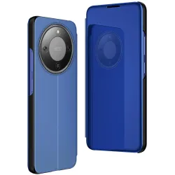 Coque à rabat Phonesta Smart Mirror View pour HONOR Magic8 Lite - Bleu