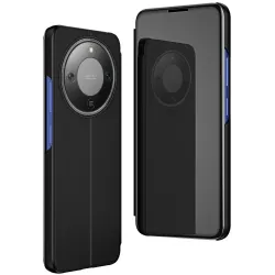 Coque à rabat Phonesta Smart Mirror View pour HONOR Magic8 Lite - Noir