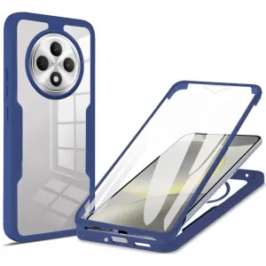 Coque intégrale Phonesta Slim Protect 360 protecteur d'écran pour Oppo Reno12 F/Reno12 FS - Bleu