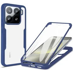 Coque intégrale Phonesta Slim Protect 360 protecteur d'écran pour Xiaomi 15 - Bleu