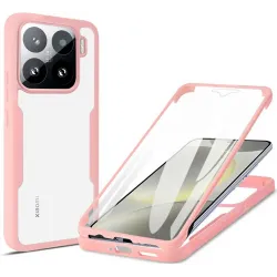 Coque intégrale Phonesta Slim Protect 360 protecteur d'écran pour Xiaomi 15 - Rose